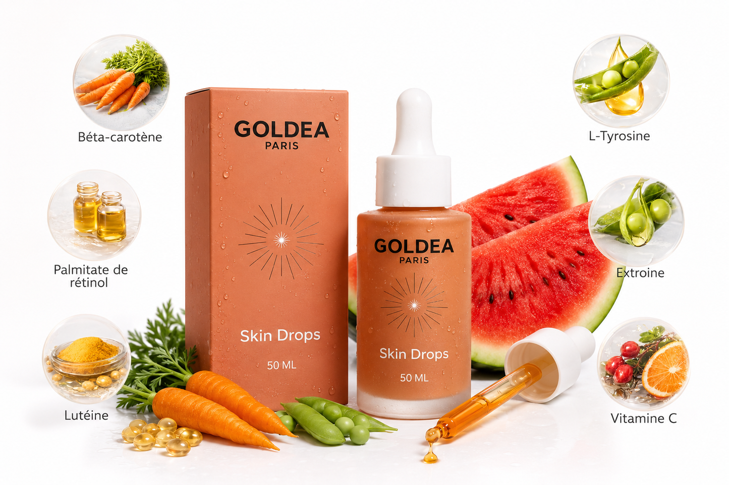 Gouttes autobronzantes à boire